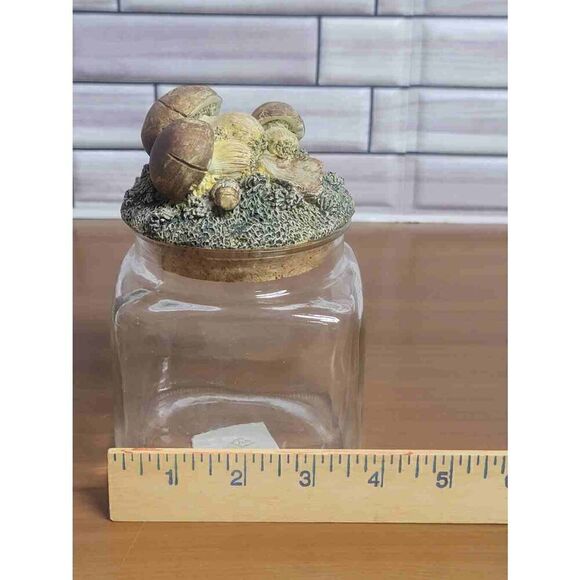 Vintage Square Jar with Mushroom Lid - Picture 6 of 8